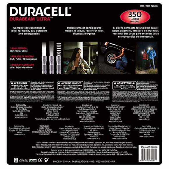DURACELL LED FLASHLIGHTS (4) - DuraBeam Ultra 350 Lumens w/Batteries - Picture 2 of 5